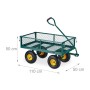 Relaxdays Bollerwagen Stahl Dunkelgrün Klappbar 190 cm x 50 cm x 50 cm 14,7 kg_4