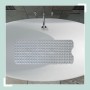 Relaxdays Badewannenmatte XXL PVC Grau Rutschfest 97 cm x 39 cm x 0,7 cm 0,8 kg_2
