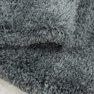 Ayyildiz Hochflorteppich Fluffy 3500 Hellgrau Ø 160 cm