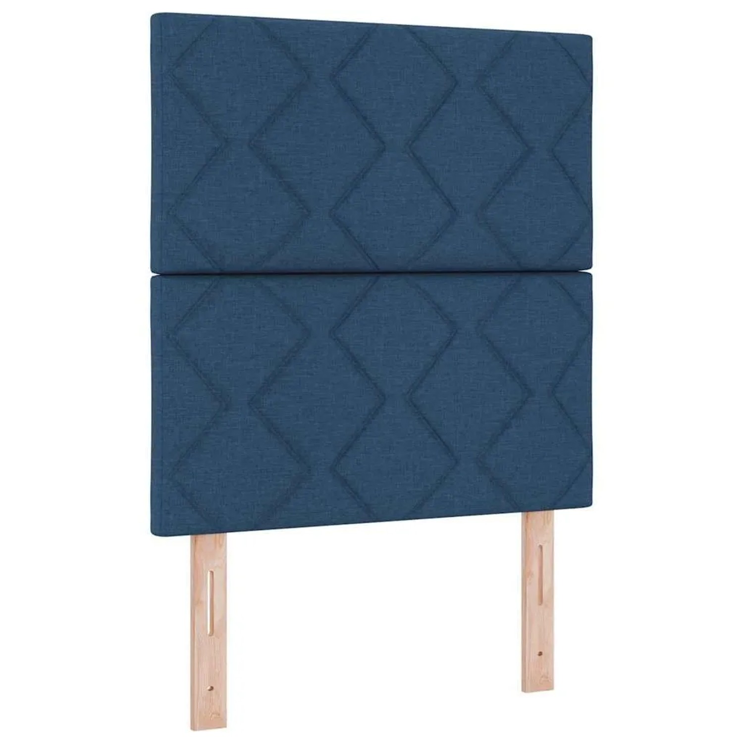 vidaXL LED Boxspringbett mit Matratze Blau 80 x 200 cm Stoff 3343137
