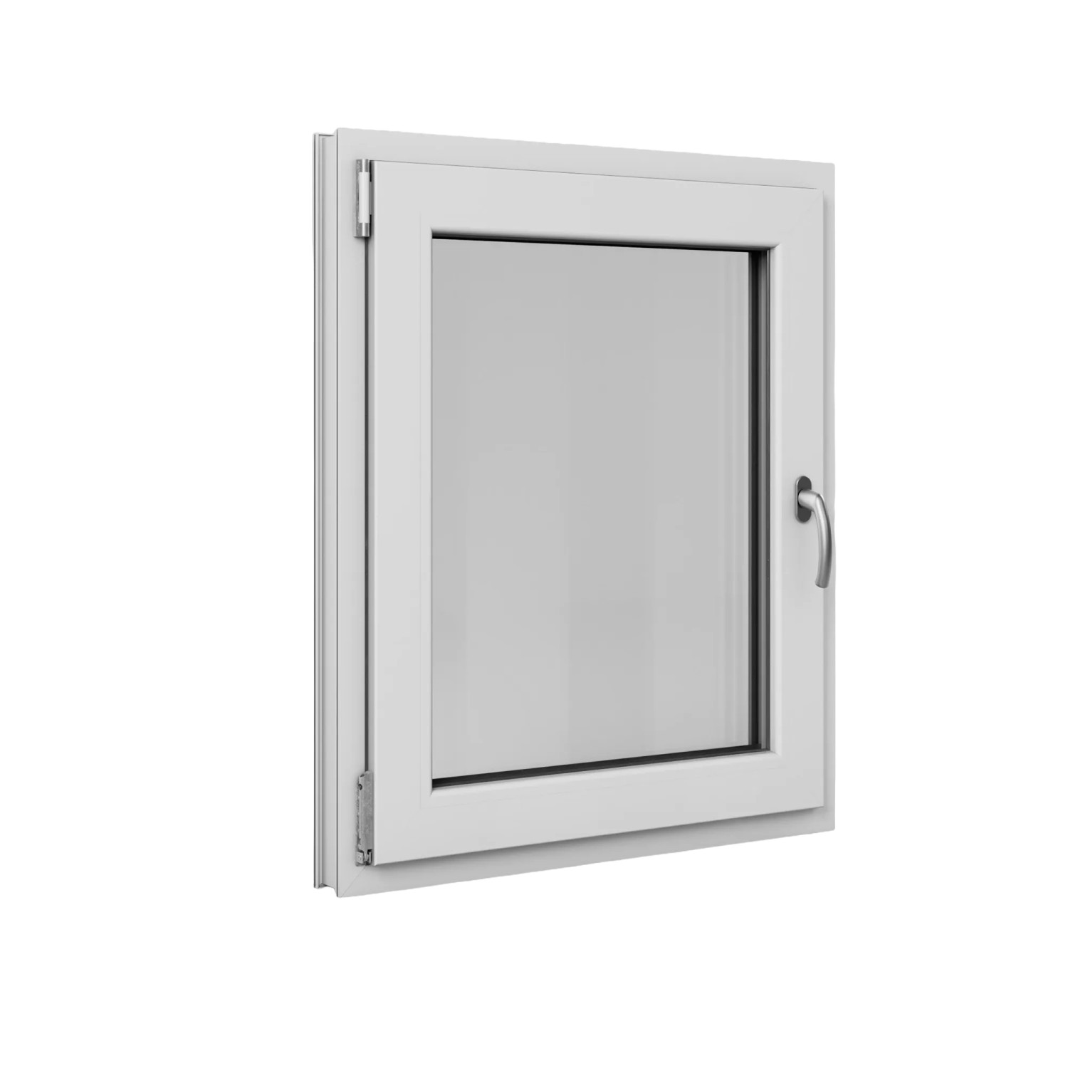 Roro Fenster Basic Kunststoff-Profil Weiß 75 cm x 90 cm DIN L günstig online kaufen