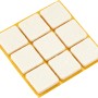 9 selbstklebende Parkettgleiter, 25x25 mm, aus Wollfilz für Möbel und empfindliche Böden.
