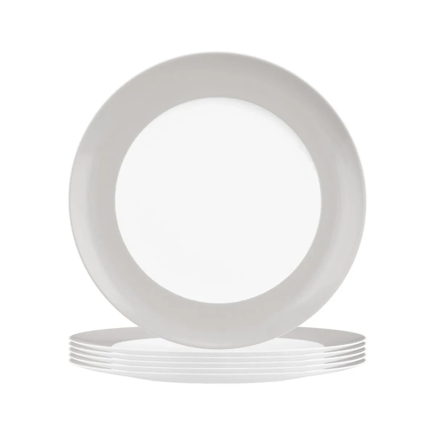 Seltmann Weiden Liberty Pure Colors Frühstücksteller 22,5 cm 6er Set New Grey