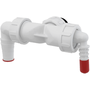 Alcadrain P156Z-G1 Doppelanschluss G1" 8–23 mm mit Klappen