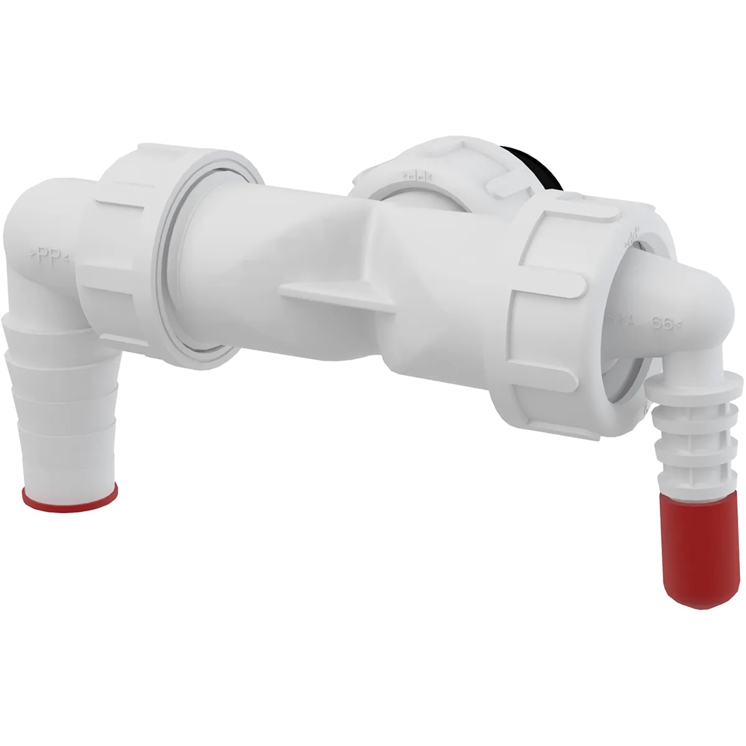 Alcadrain P156Z-G1 Doppelanschluss G1 Zoll 8–23 mm mit Klappen