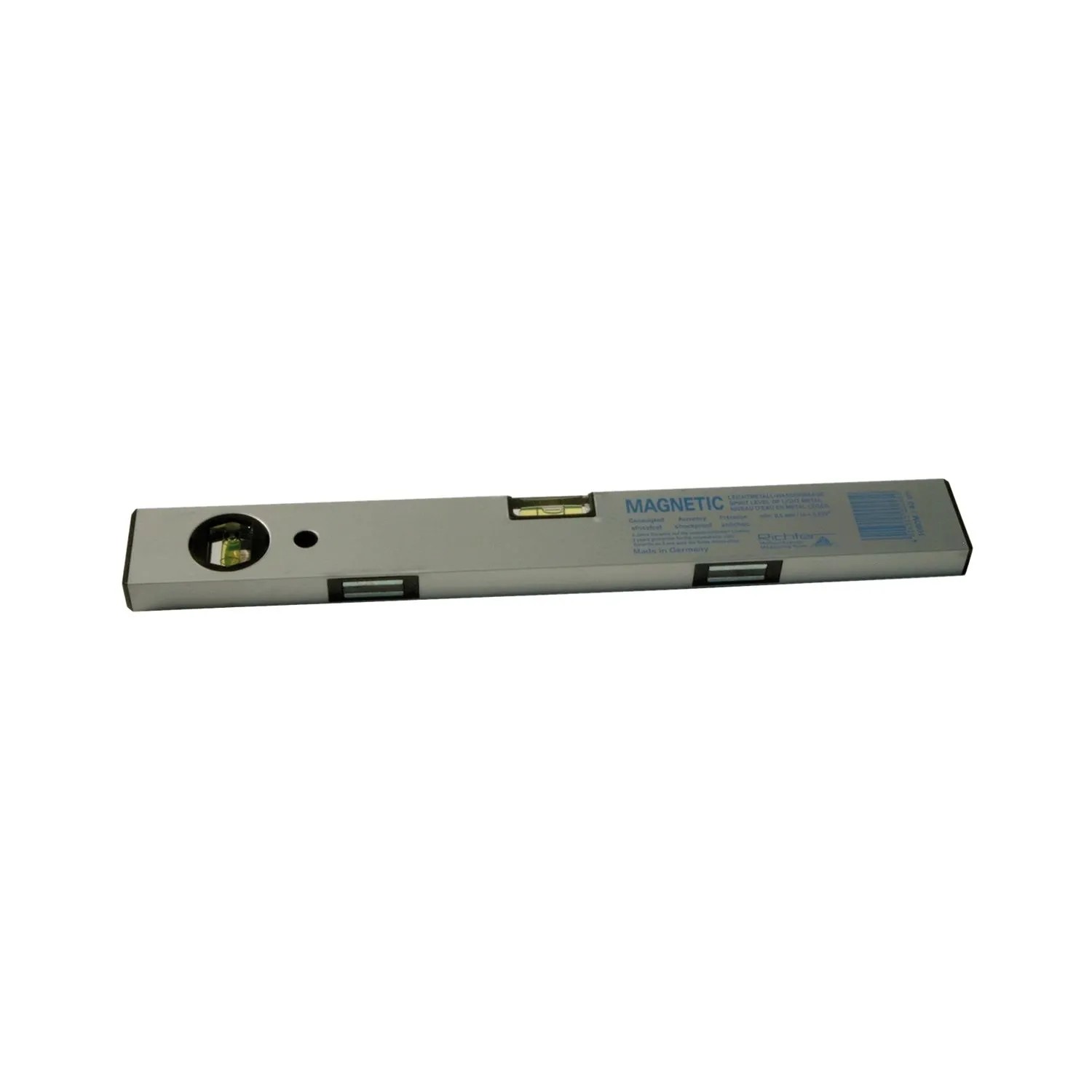 Richter 1080-M Magnetwasserwaage 40 cm Wasserwaage mit Magnet Silbereloxiert