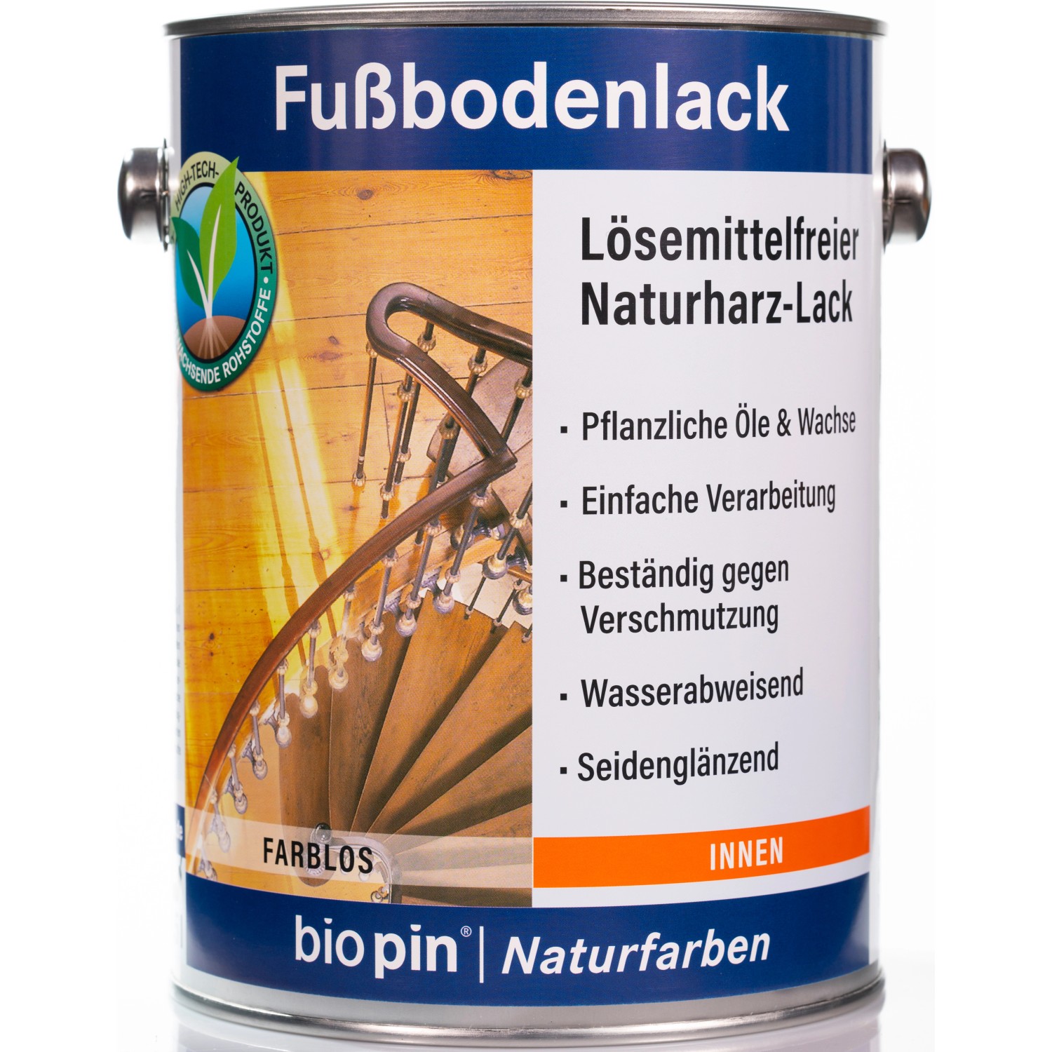 Biopin Fußbodenlack Transparent seidenglänzend 2,5 l günstig online kaufen