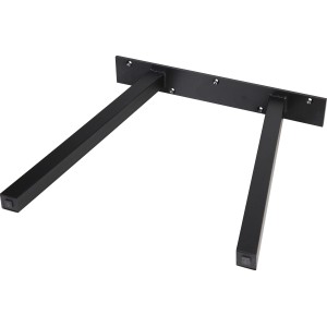 Schwarzes Tischuntergestell in A-Form, 700x710 mm, für individuelle Tische.