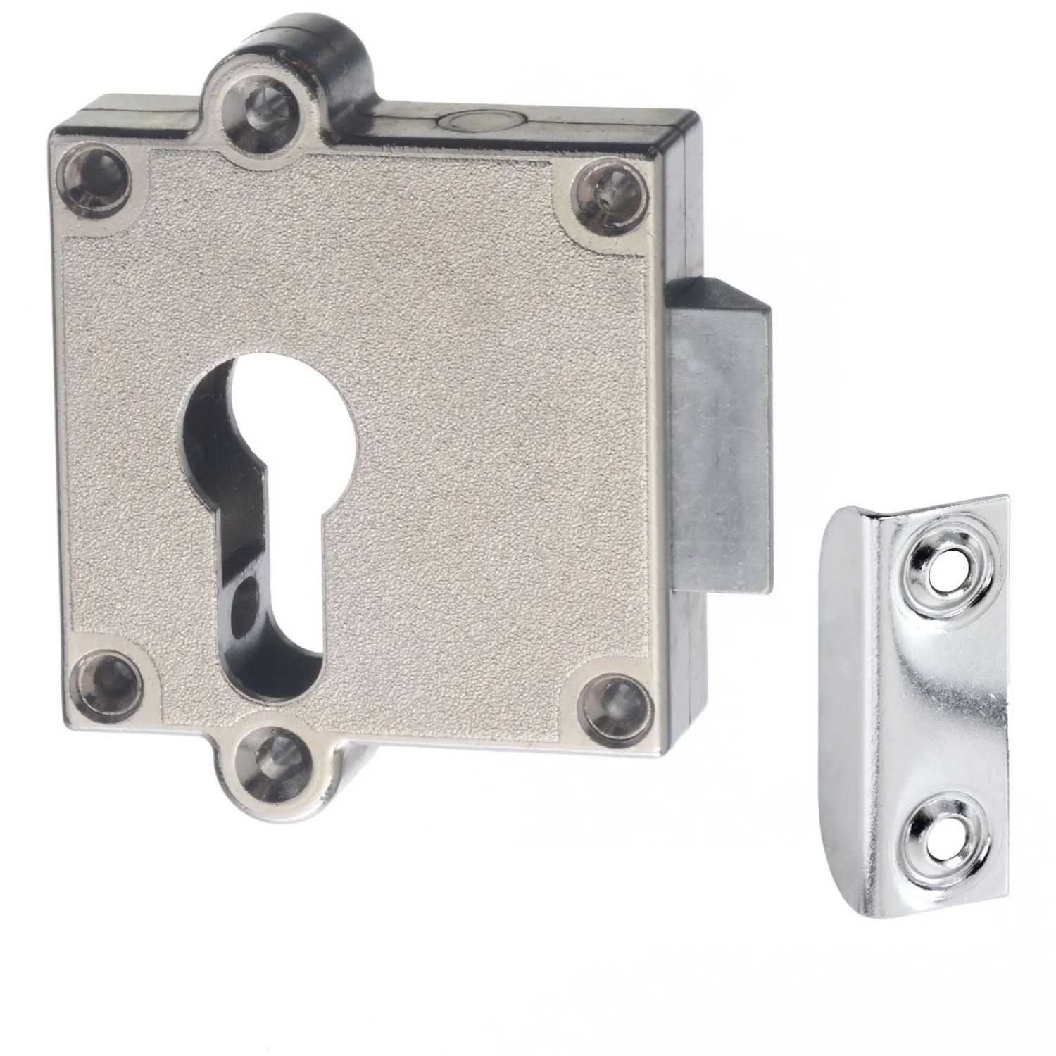 SOTECH JUNIE PZ Aufschraub Fallenschloss Dornmaß 40 mm Anschlag Links Möbelschloss inkl. Schließblech