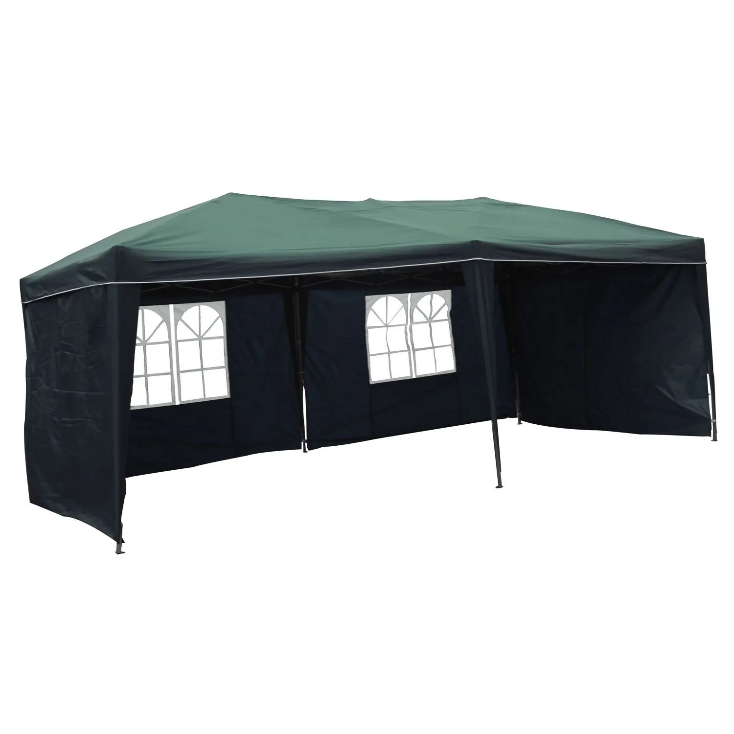 Lex XXL Alu Faltpavillon 6x3m Gartenpavillon Gartenzelt Partyzelt Wasserdicht Grün