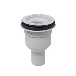 Senkrechter Ablauf für extra-flache Duschwanne, Ø 90 mm, von Schulte.