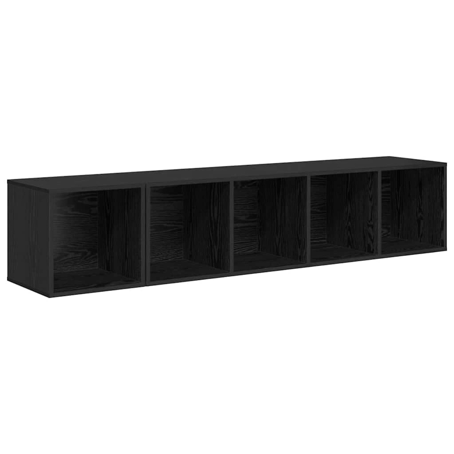vidaXL TV-Schrank Set 2-Tlg Schwarz Eichen-Optik 37 x 37 x 142,5 cm 3393172 günstig online kaufen