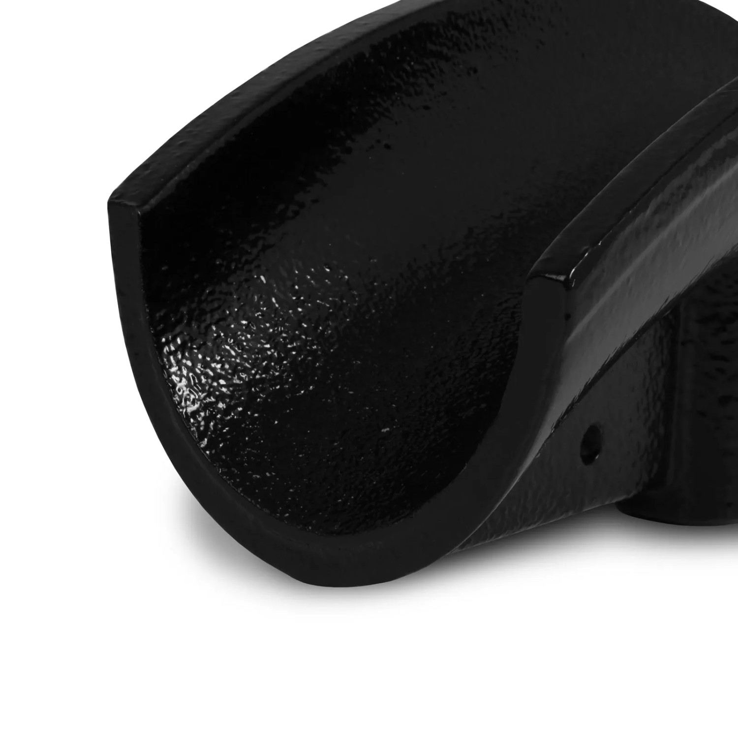 Schwarzes 3 Zoll Druckstück für EBERTH Rohrbiegemaschine, Detailaufnahme.
