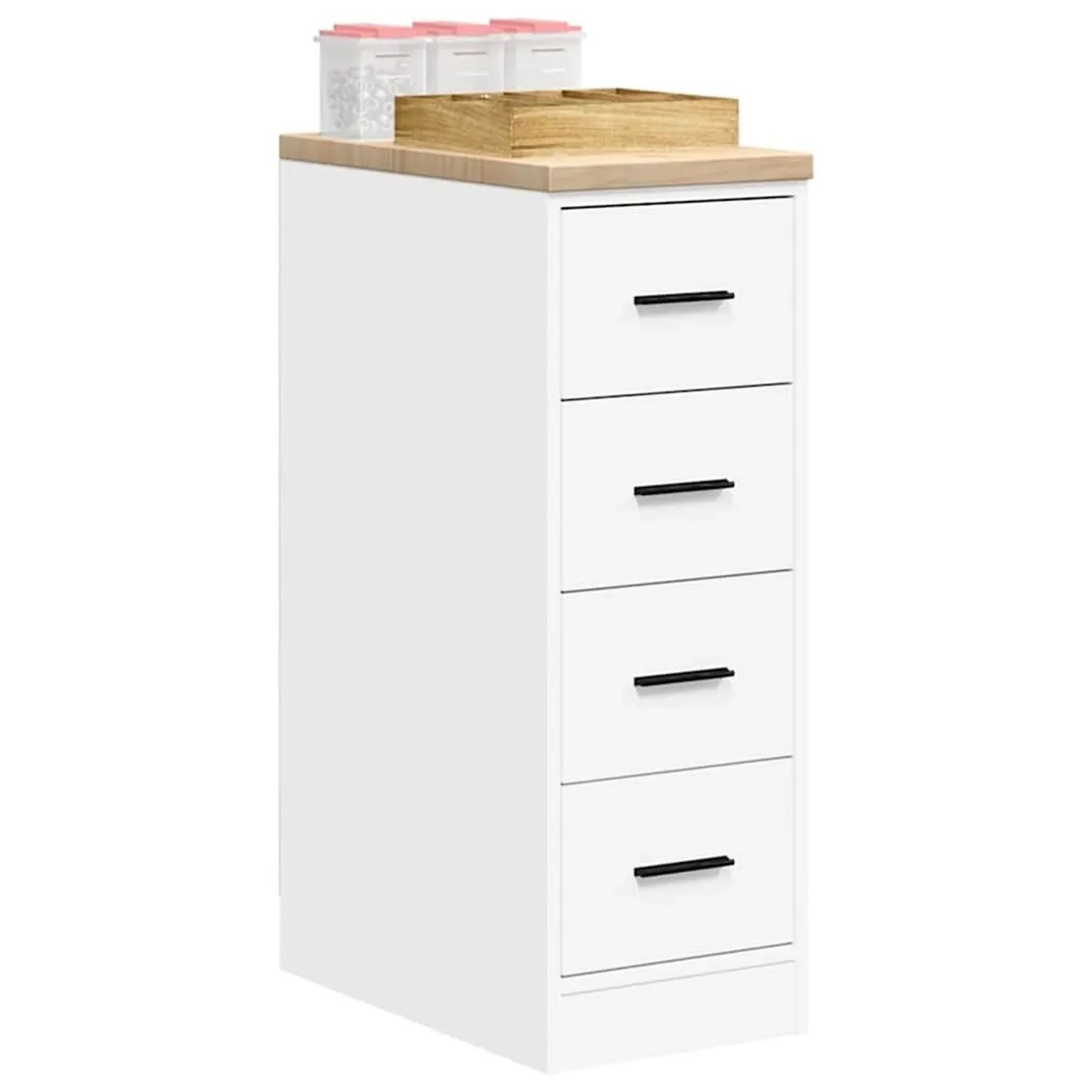 vidaXL Garagen-Aufbewahrungsschrank Weiß 30x51x85 cm Massivholz Kiefer 860580_4