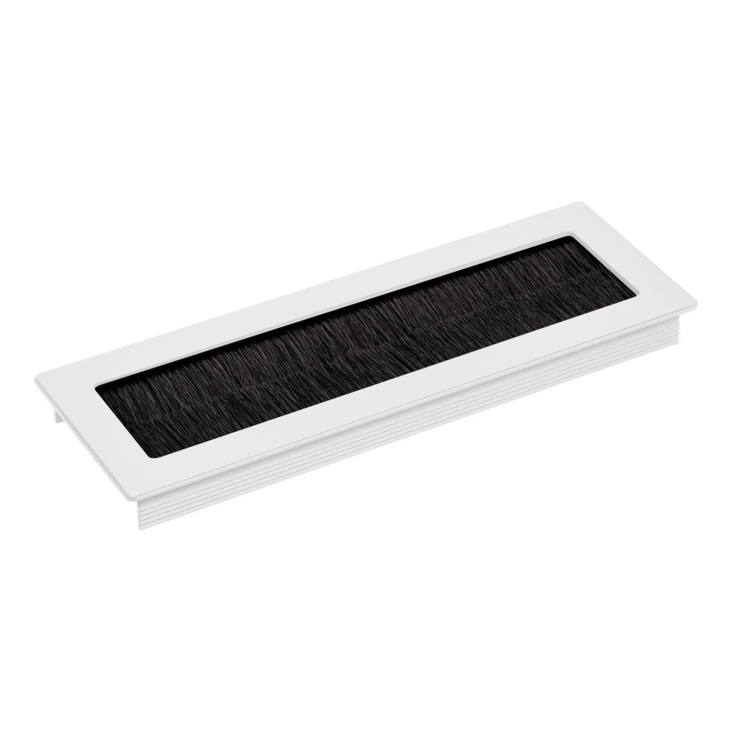 SOTECH Kabeldurchlass TONDO Länge 200 mm Weiß mit Bürstendichtung