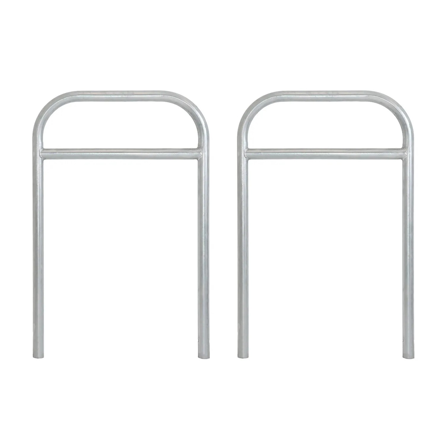TRUTZHOLM 2x Fahrradanlehnbügel 115 x 78 cm Stahl Feuerverzinkt Durchmesser 49 mm