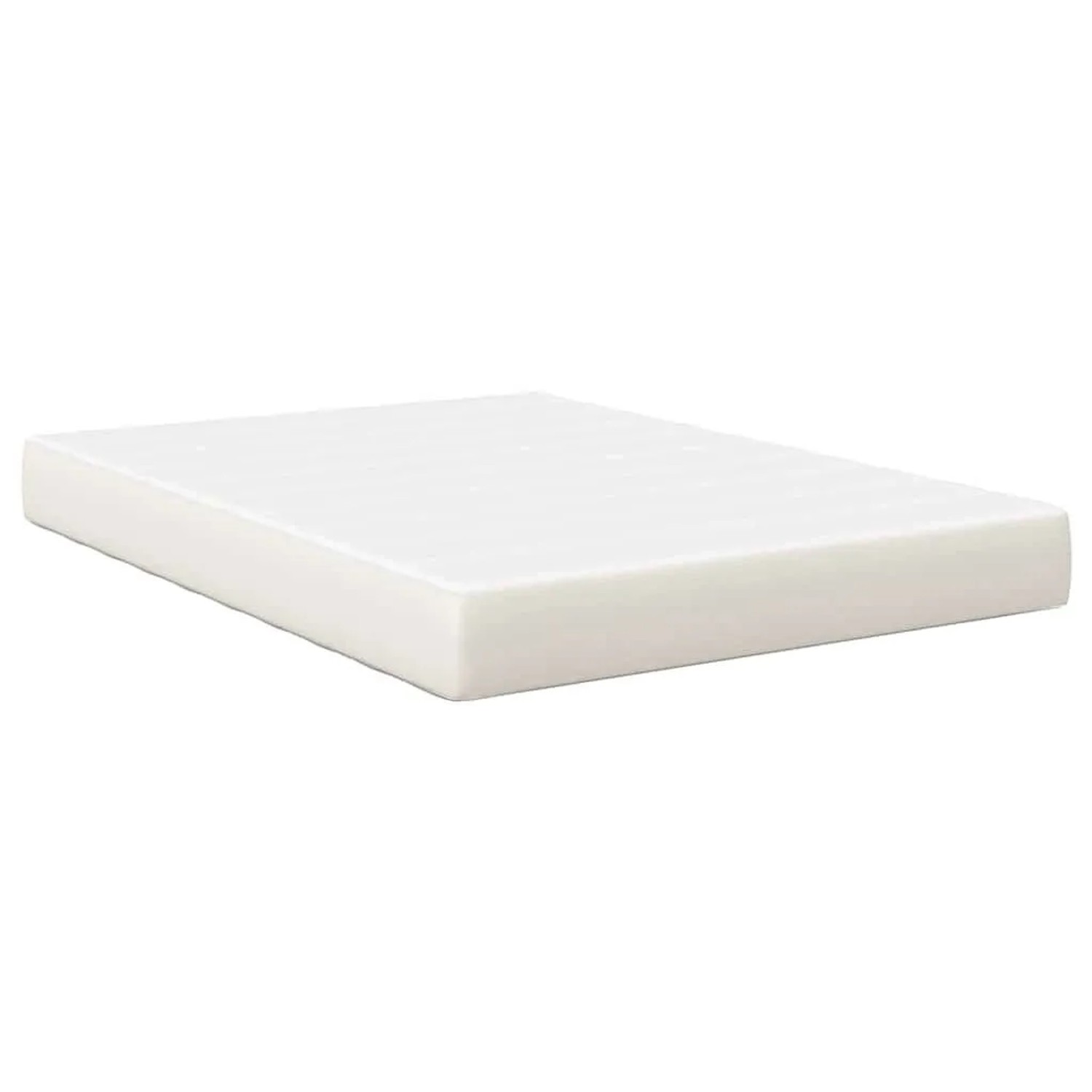 vidaXL Bettmatratze mit Matratze Creme 140 x 190 cm Stoff 42008288
