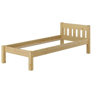 Erst-Holz Bettrahmen Einzelbett 80 x 200 cm Sehr Stabil Kiefer Massivholz ohne Zubehör