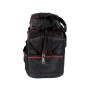 Mephisto Werkzeugtrolley Nova, robuste Arbeitstasche mit Schultergurt, Schwarz/Rot.