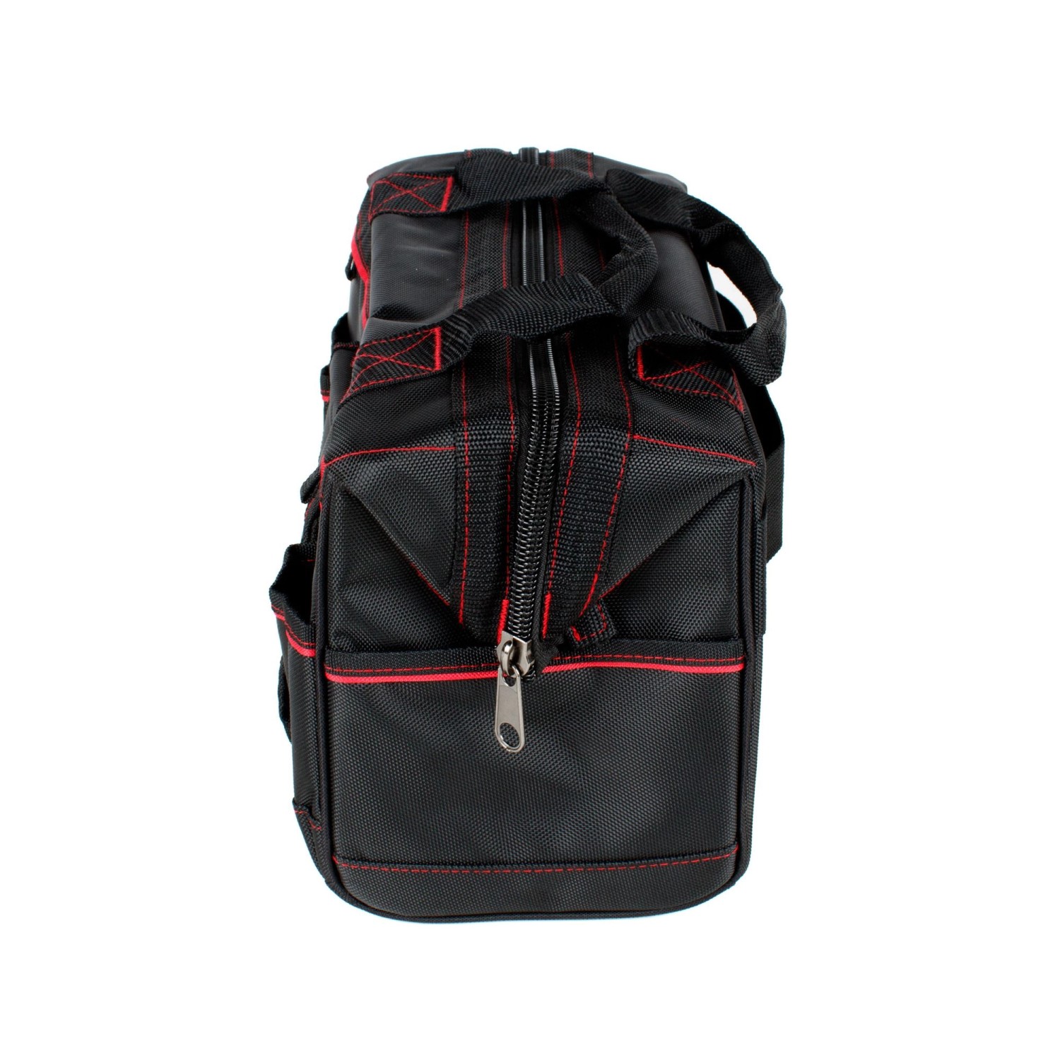 Mephisto Werkzeugtrolley Nova, robuste Arbeitstasche mit Schultergurt, Schwarz/Rot.