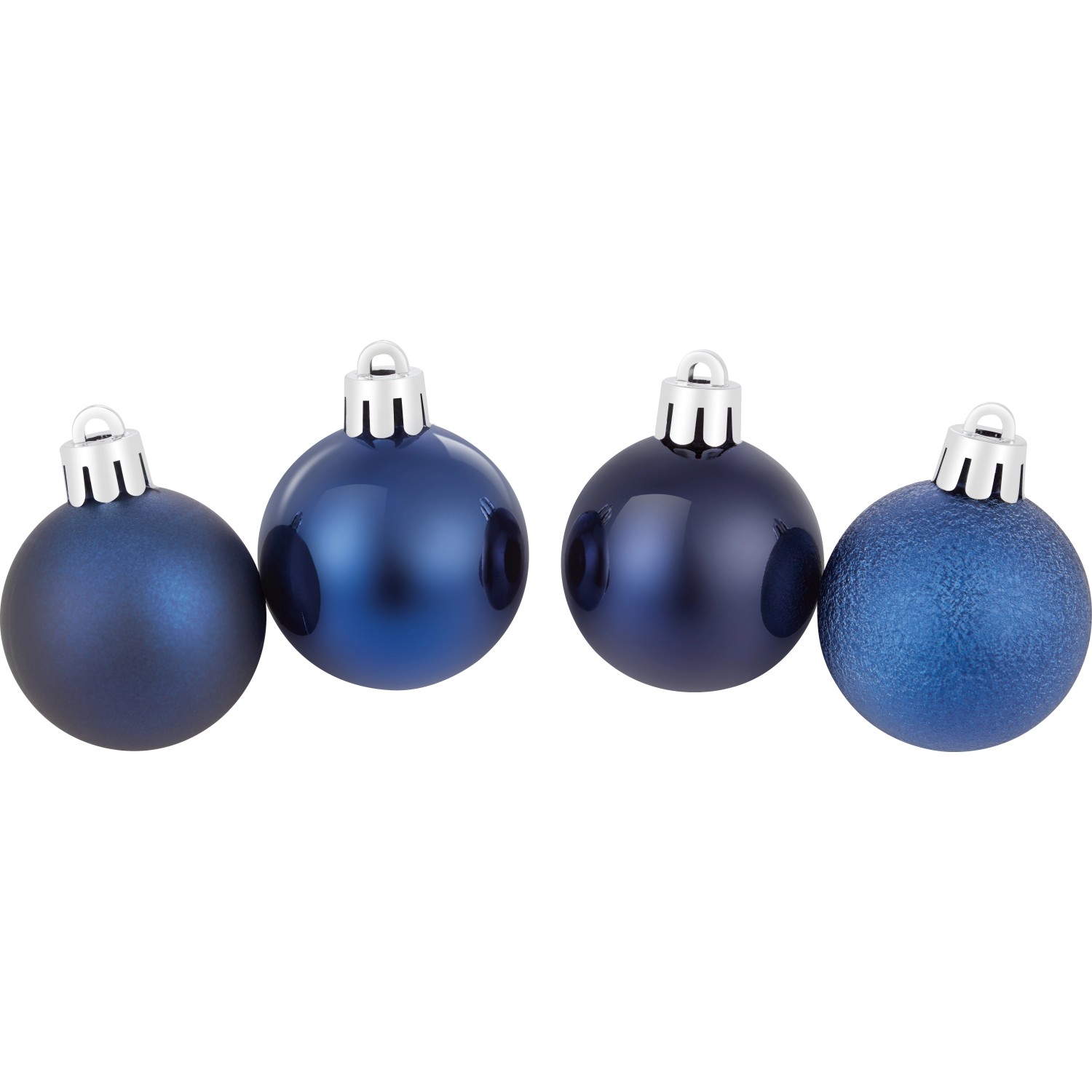 Weihnachtskugel-Set Ø 4 cm 30-teilig Blau