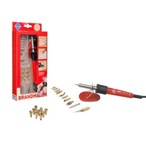 Pebaro Brandmal-Set mit 20 Aufsätzen zum Brandmalen, Löten und Styroporschneiden.