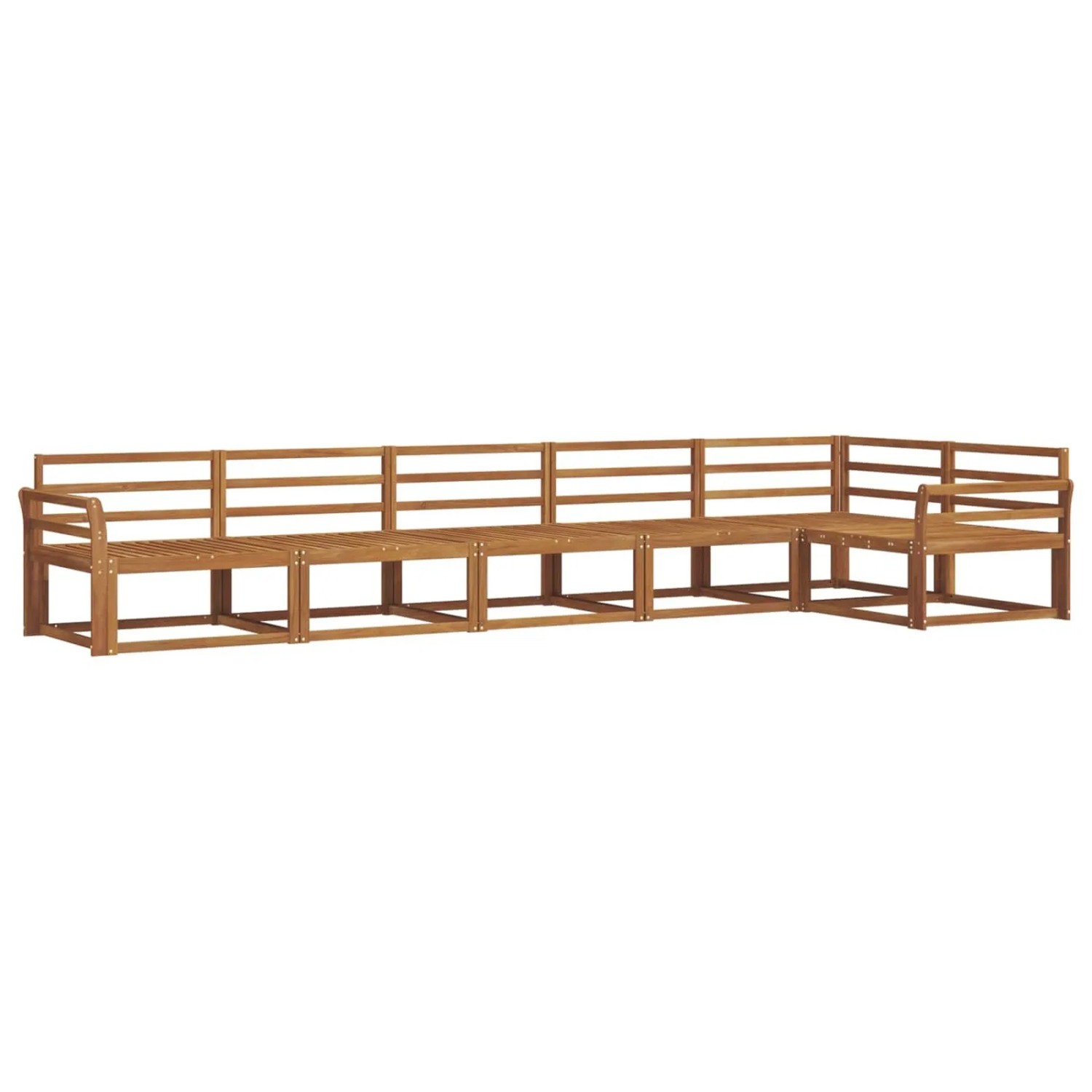 vidaXL Outdoor-Sofagarnitur 6-Tlg Natur Massivholz Akazie 3367647