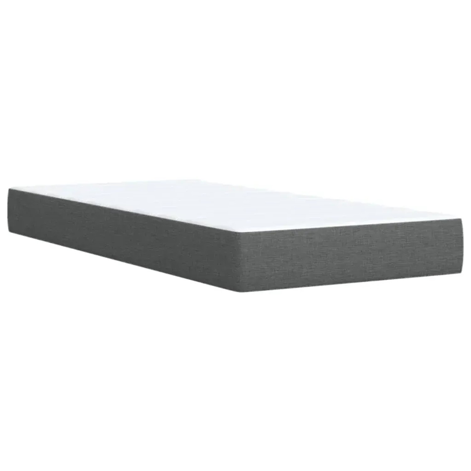 Boxspringbett Matratze, dunkelgrauer Stoff, 80x200 cm. Bequeme Schlafunterlage für erholsamen Schlaf.