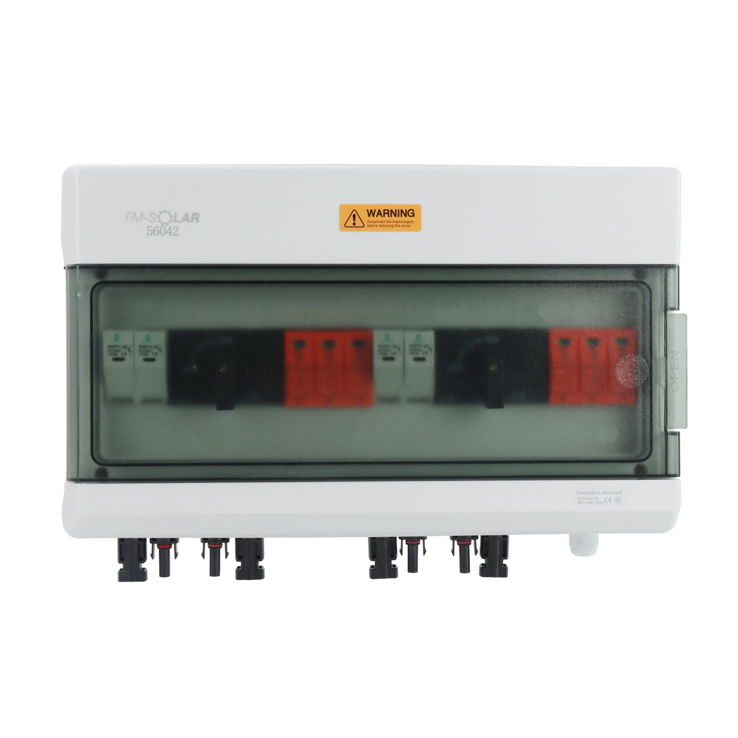 FM-SOLAR DC-Anschlussbox mit Dreh-Trennschalter T1+T2 Überspannungsschutz 2/2 1000V Generatoranschlusskasten