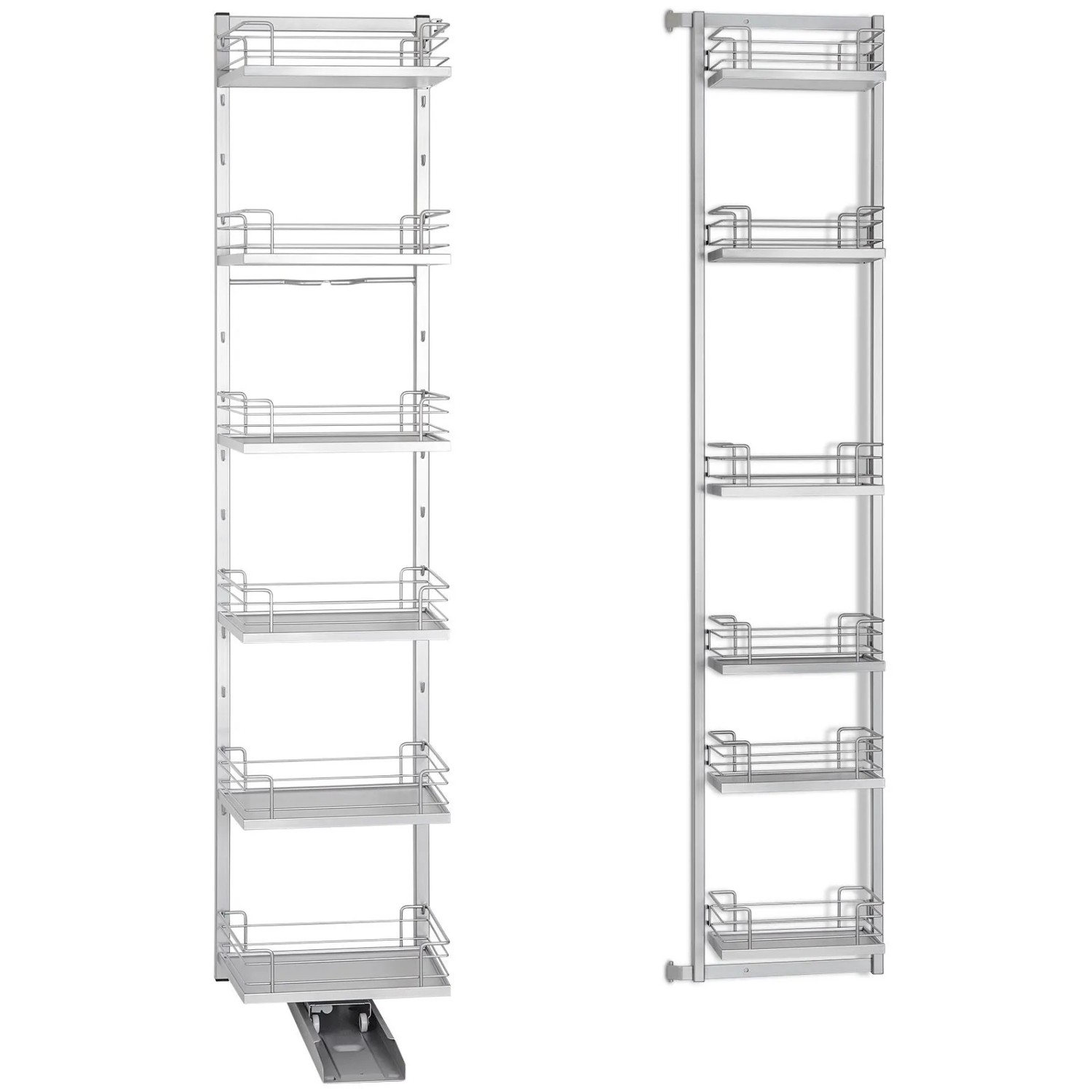 Kesseböhmer DISPENSA TANDEM II Silbergrau mit ARENA Classic Tablaren Auszug günstig online kaufen