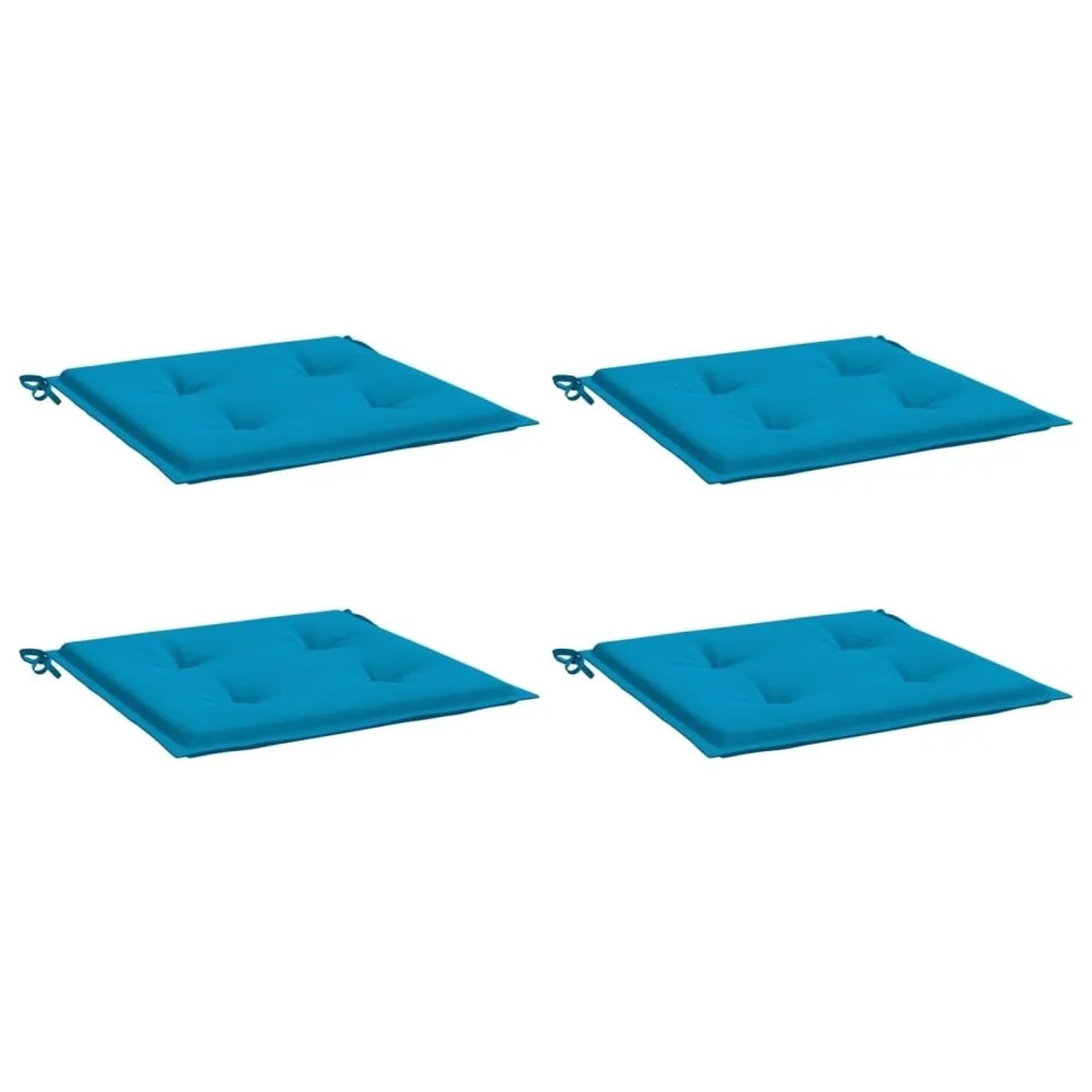 vidaXL Gartenstuhl-Kissen 4 Stk Blau 50x50x4 cm Oxford-Gewebe 314046 günstig online kaufen