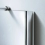Detailaufnahme: Breuer Espira Drehtür, Nische, Anschlag rechts, Silberperleffekt, Klarglas.