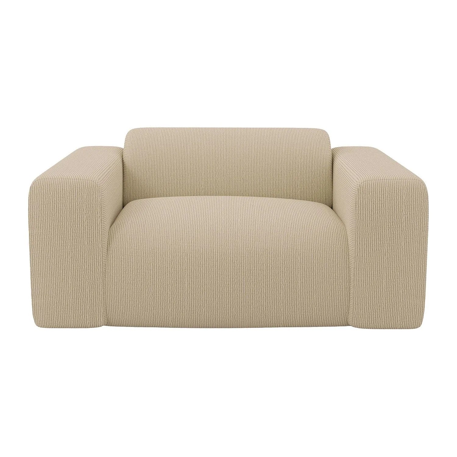 Vente-unique Sessel Mit Gerader Rückenlehne Pogni Beige 130 cm