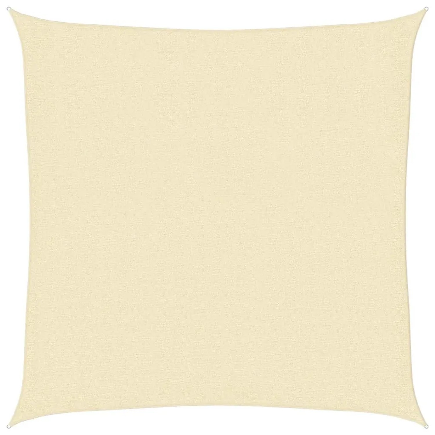 vidaXL Sonnensegel HDPE Quadratisch 2 x 2 m Creme 43013