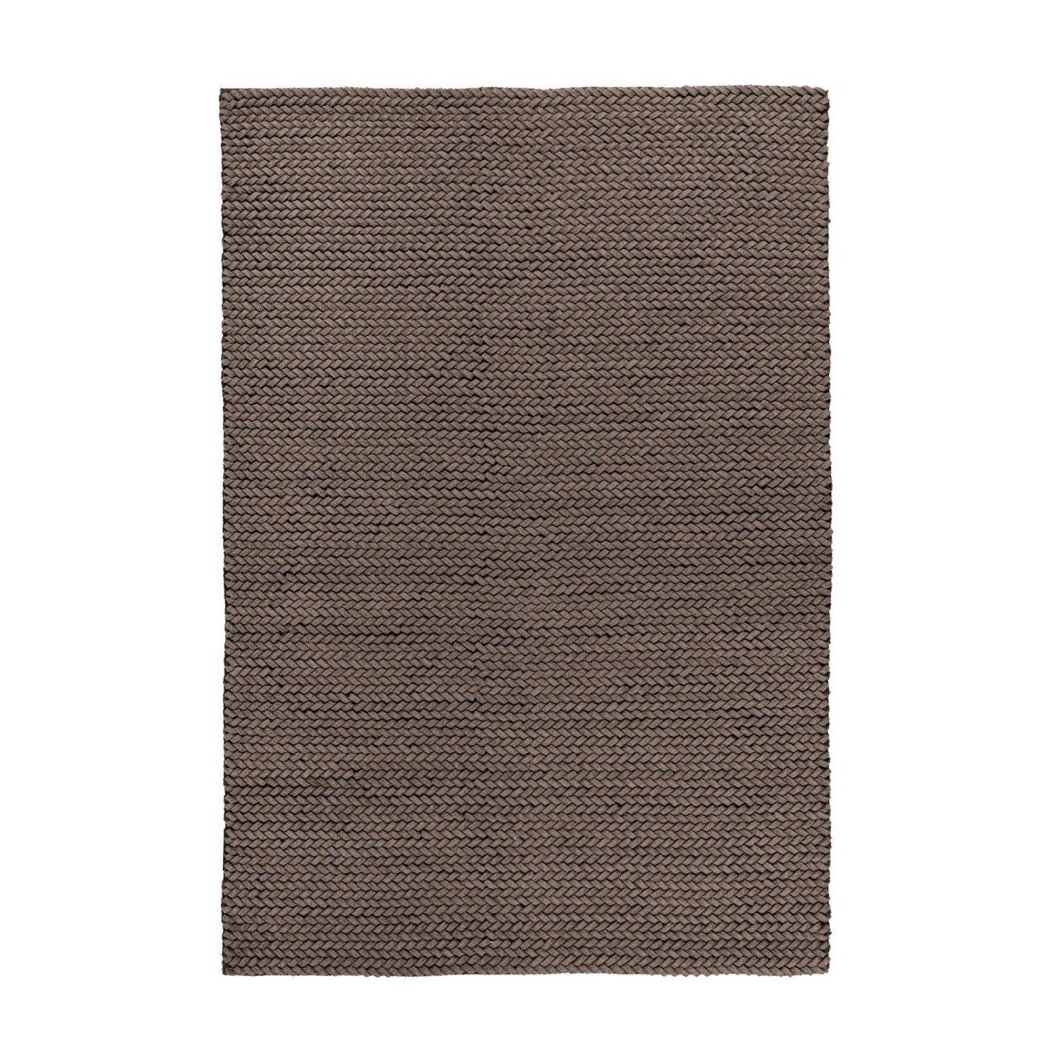 MeGusta Flachflor Teppich Uni Taupe Handgewebt 120 x 170 cm günstig online kaufen