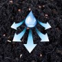 Westland Zitruserde: Wasserverteilung im Boden durch Tongranulat und West+ Technologie.