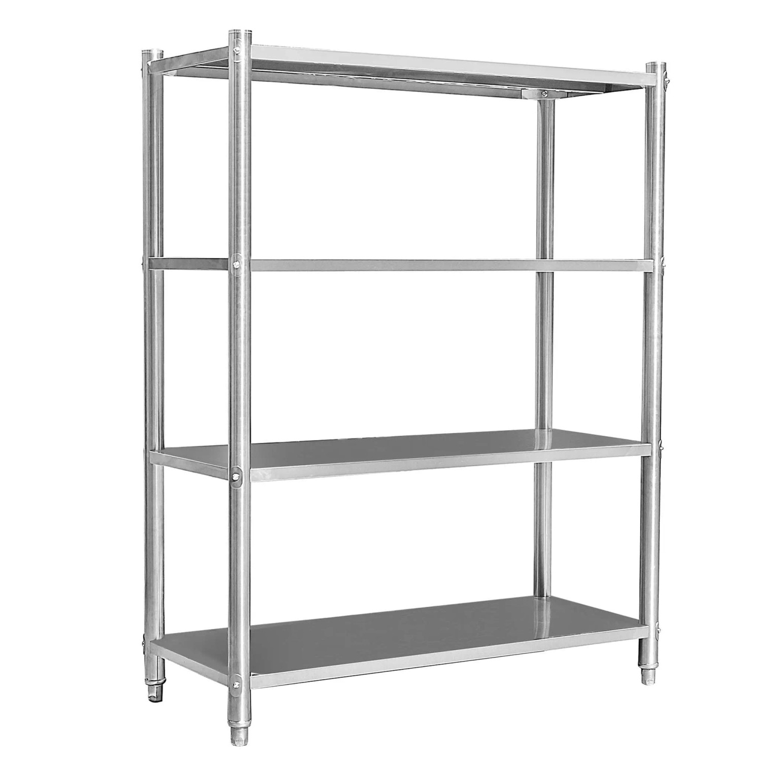 Wiltec Edelstahlregal Gastro Schwerlastregal 155X120X50Cm 201 Regal Küchenregal