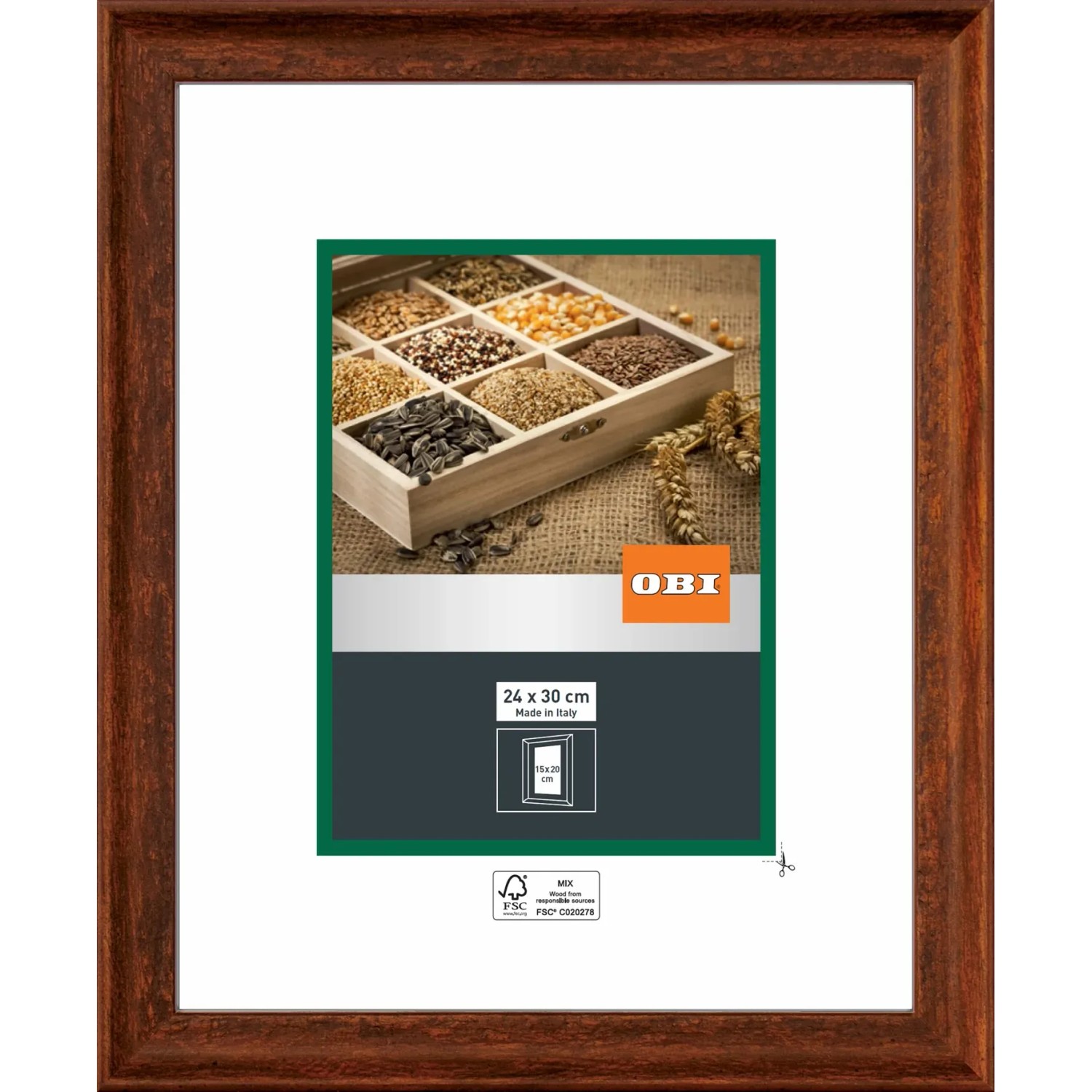 OBI Holzrahmen Wechsel Rustikal Braun 24 x 30 cm FSC® kaufen bei OBI