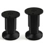 SOTECH Möbelfüße ALPHA, schwarz eloxiert, 80 mm hoch. Ideal für Möbel, Schränke und Sofas.