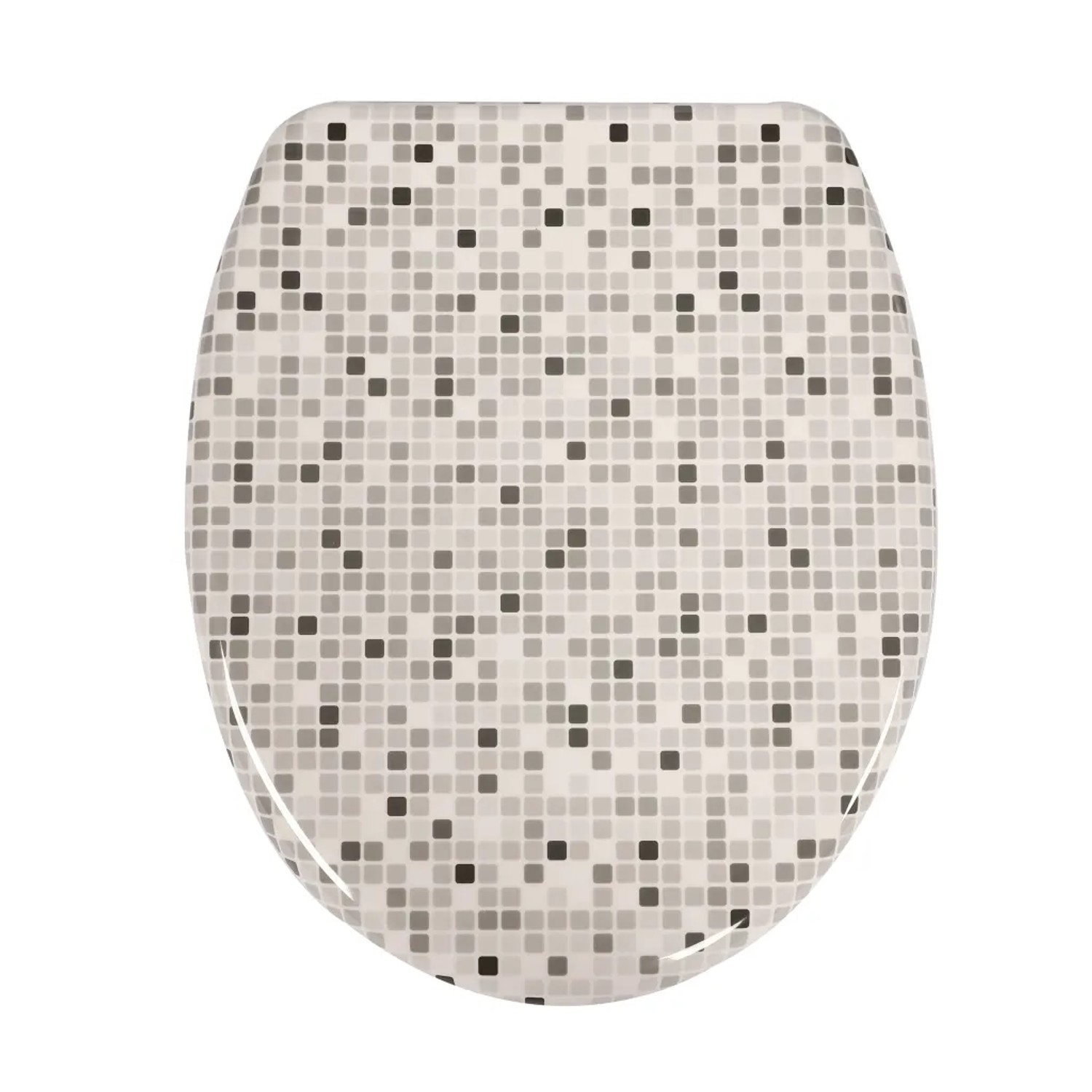 Sinobath Duroplast WC Sitz mit Absenk-Automatik Modernes Mosaik