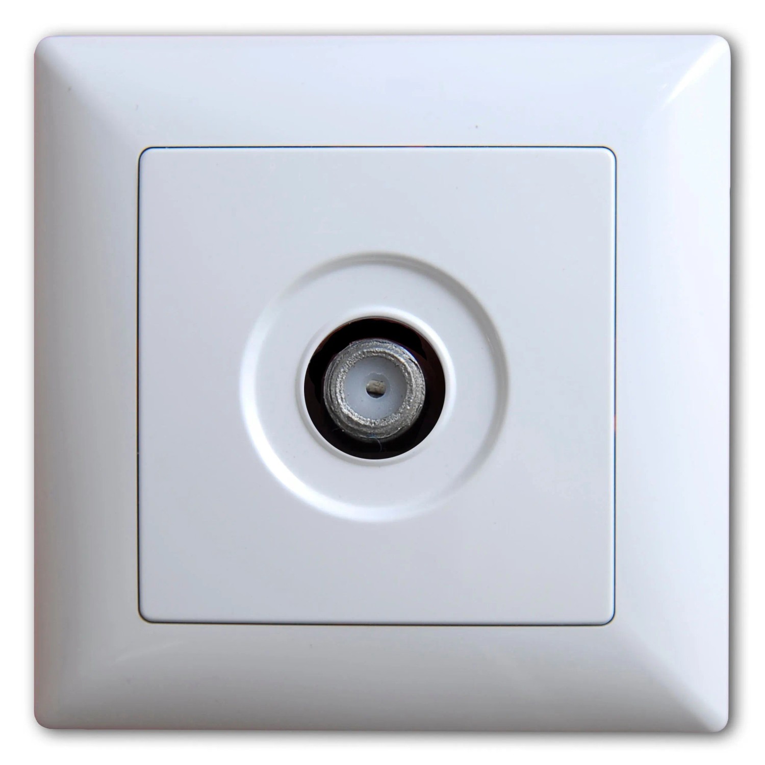 Günsan Visage Sat Steckdose TV Antennendose F Stecker Weiß