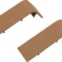 Wiroflex Verbinder Buche, 2er Set Kunststoff Formteile für Sockelleisten.
