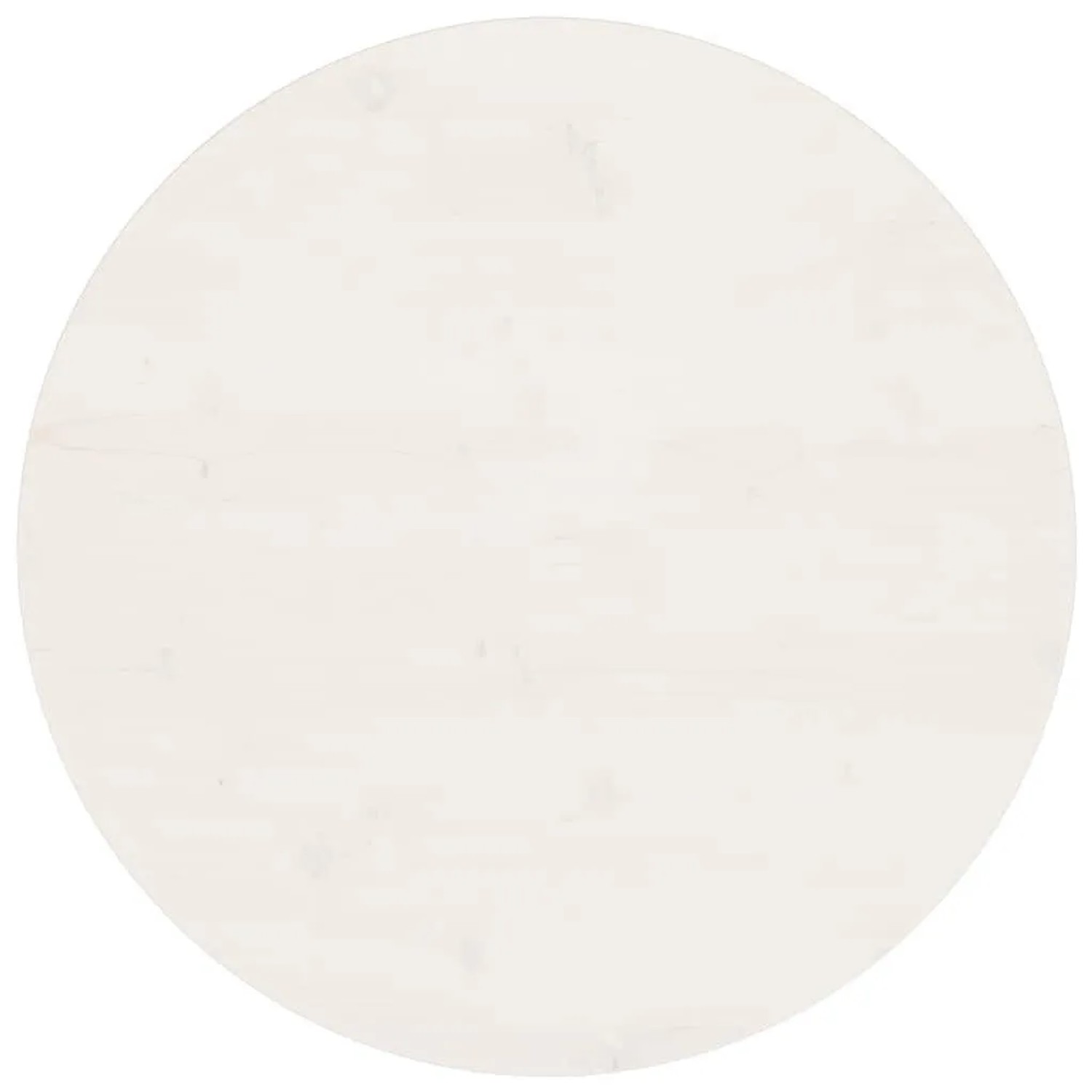 vidaXL Tischplatte Weiß Ø70x2,5 cm Massivholz Kiefer 813655