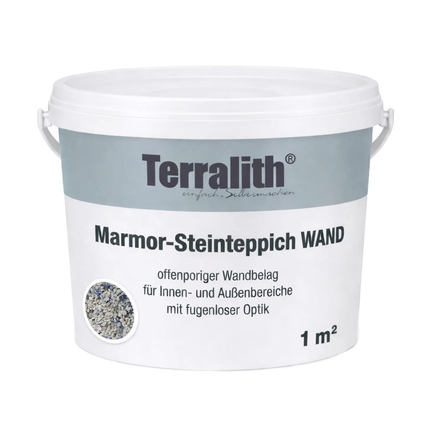 Terralith Edelsteinteppich Wand Sodalith Nebula für 1 m²