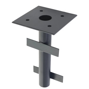 MCW Bodenhülse A96, Ø 49mm für Schirme, Stahl, zum Einbetonieren für sicheren Stand.