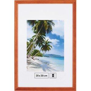 Holzbilderrahmen Erle gerillt, 20x30 cm, für Fotos und Bilder, zum Aufstellen.