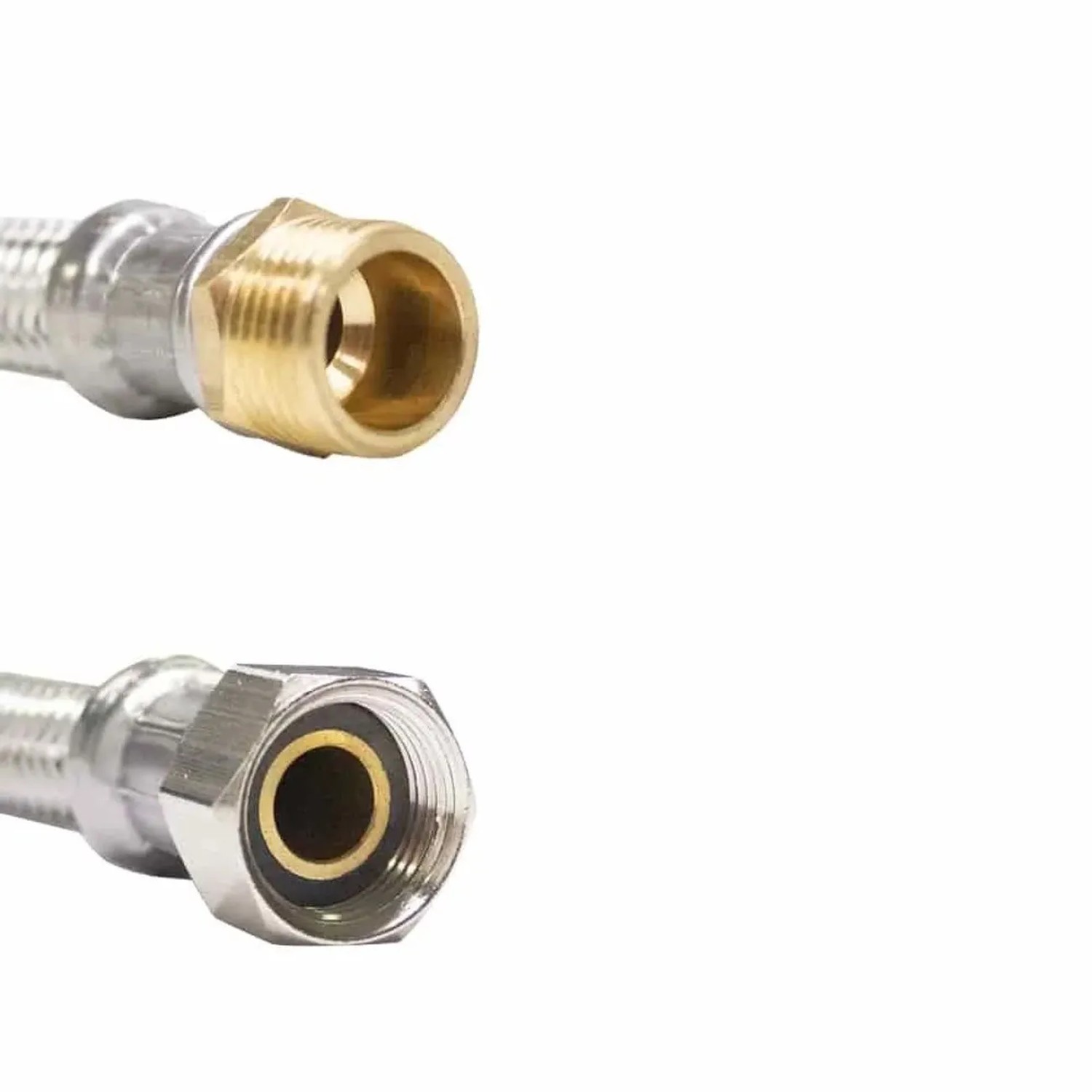 Klasebo Panzerschlauch 3/4 Zoll DVGW Trinkwasser Flexibel Edelstahl 500 mm