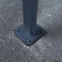 Detailaufnahme: Anthrazitgraue Bodenbefestigung der Canopia Terrassenüberdachung Capri.
