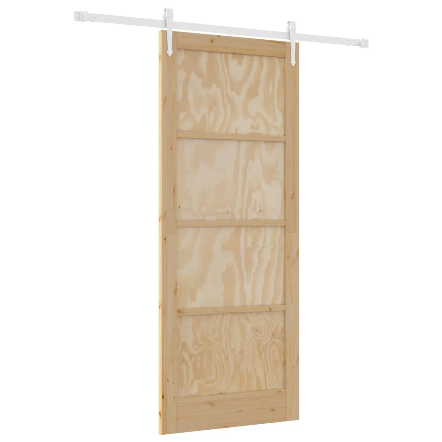 vidaXL Schiebetür ORKDAL Natur und Weiß 86 x 211 cm 3445574