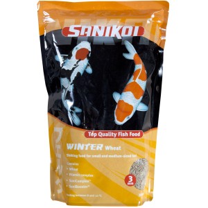Velda SaniKoi Winter Wheat Fischfutter, 3 mm Pellets im 3 l Sack, sinkendes Teichfutter für Koi.